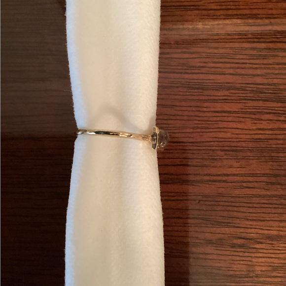 NWT and Box Ariella Collection Five Stackable Rings 14k Gold plated Size 8 - Picture 9 of 14